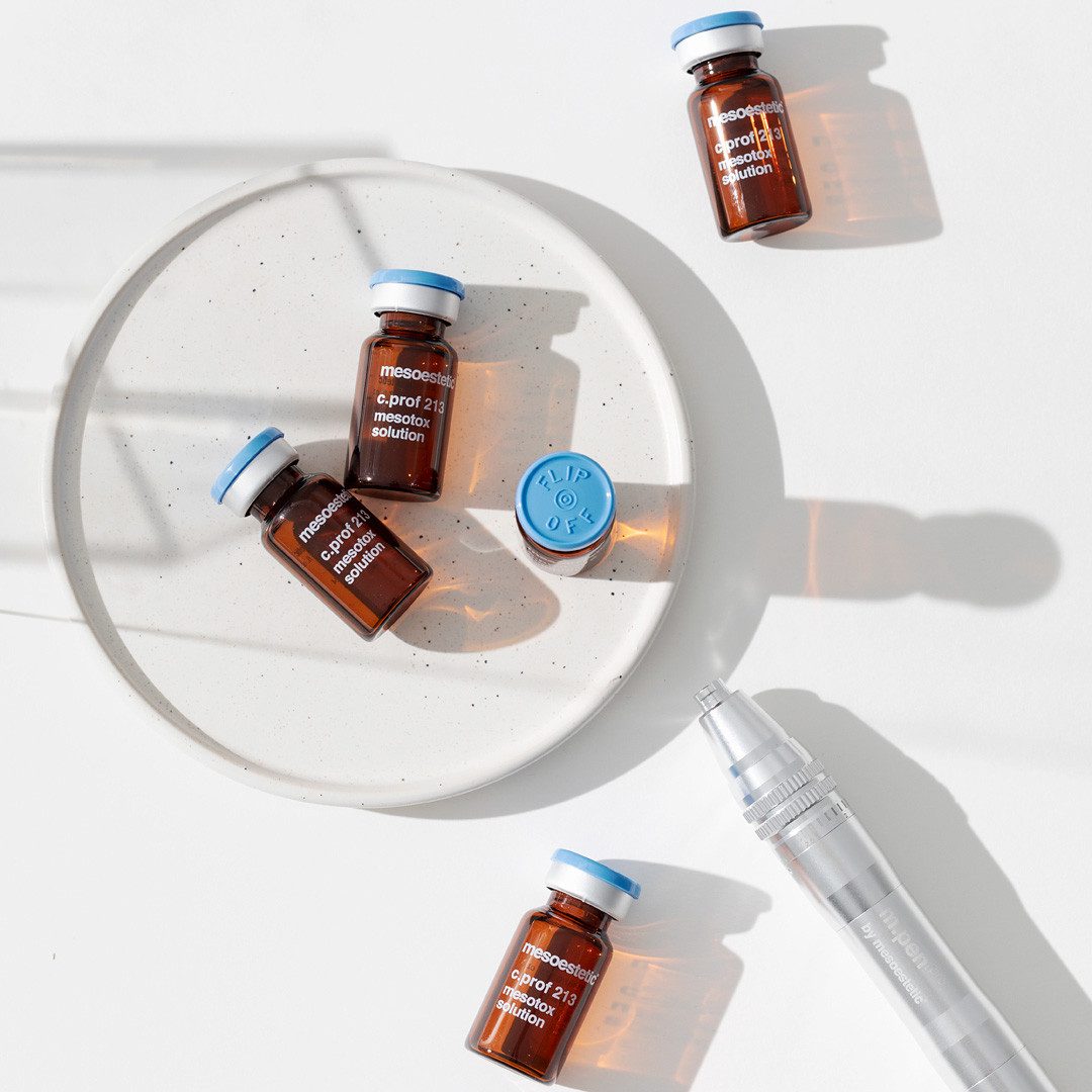 Application des sérums Mesoestetic